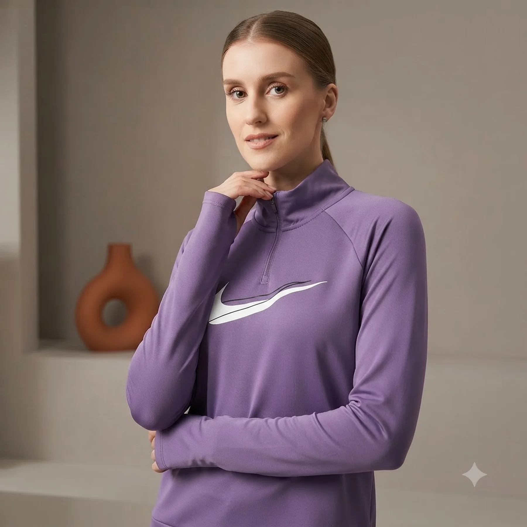 Кофта жіночі Nike Df Swsh Run Hz Mdlyr (DD4902-574)
