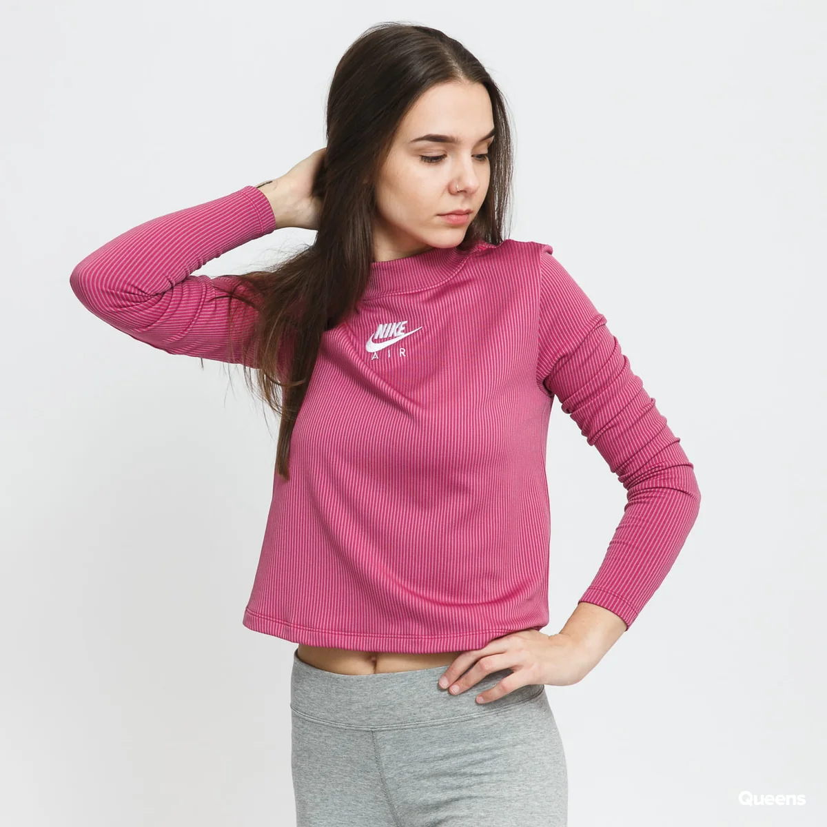 Светр жіночий Nike W Nsw Air Mock Ls Rib (CZ8634-531)