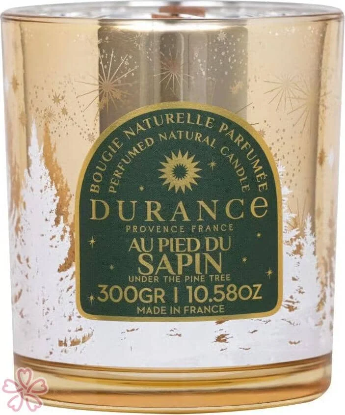 Свеча парфюмированная Durance Candle Wooden Wick 300 г Біля підніжжя ялинки