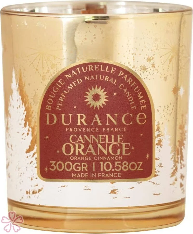 Свеча парфюмированная Durance Candle Wooden Wick 300 г Кориця та апельсин