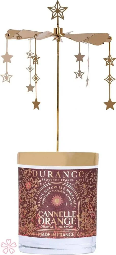 Свеча парфюмированная Durance Carousel Candle 180 г Кориця та апельсин
