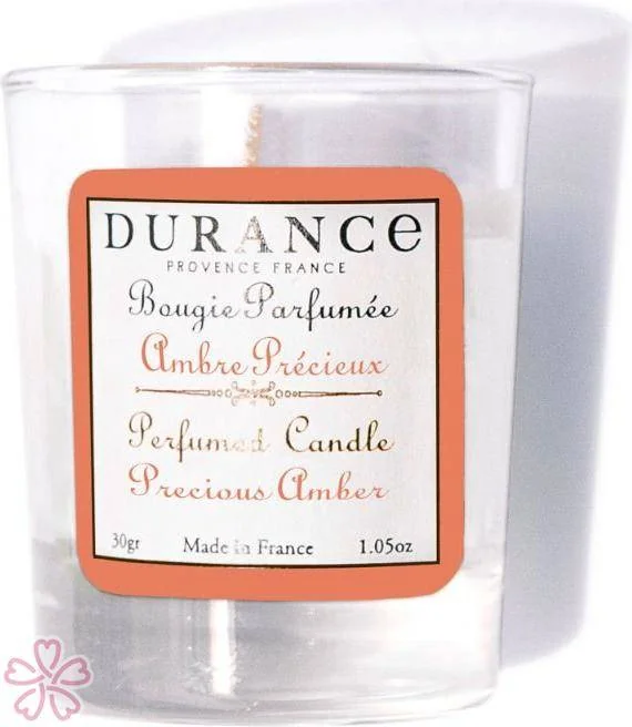 Свеча парфюмированная Durance Mini Perfumed Candle 30 г Дорогоцінна амбра