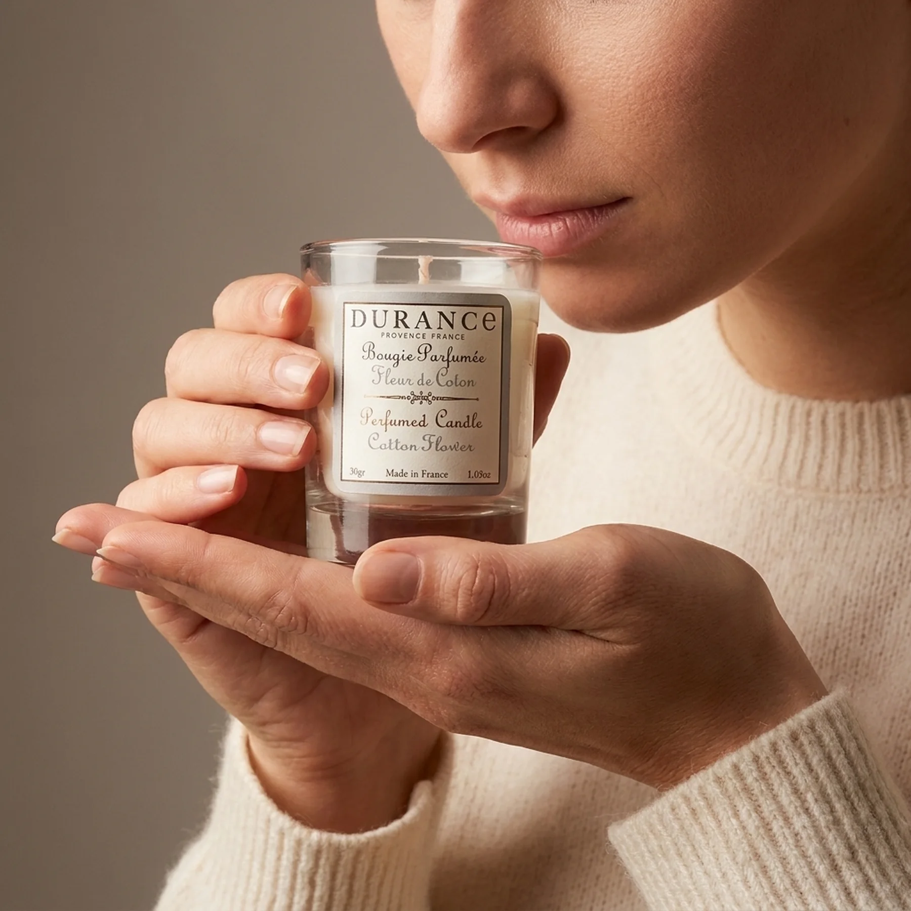Свеча парфюмированная Durance Mini Perfumed Candle 30 г Квіти бавовни