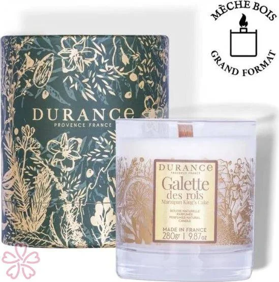 Свеча парфюмированная Durance Perfumed Natural Candle 2024 280 г Марципан