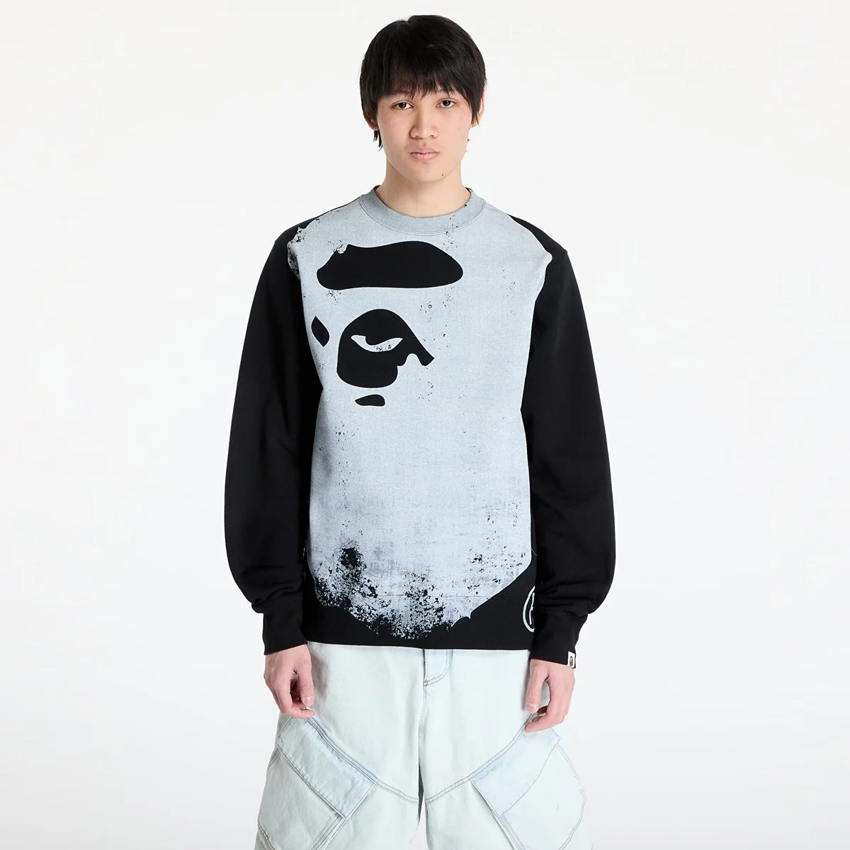 Світшот чоловічий A Bathnig Ape Men's Ape Head Over Print Crewneck Sweat