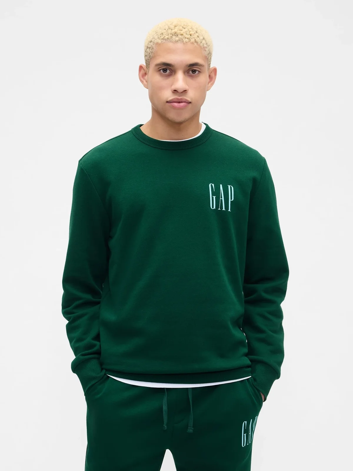 Світшот чоловічий GAP на флісі 1159854701 (Зелений XL)