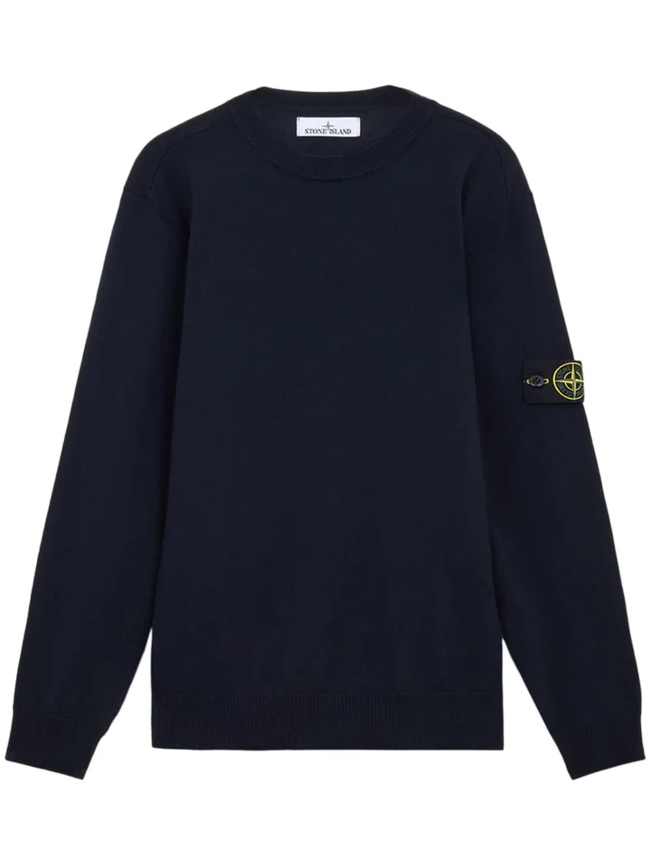 Світшот чоловічий Stone Island Wool Sweatshirt With Crew Neck And Logo