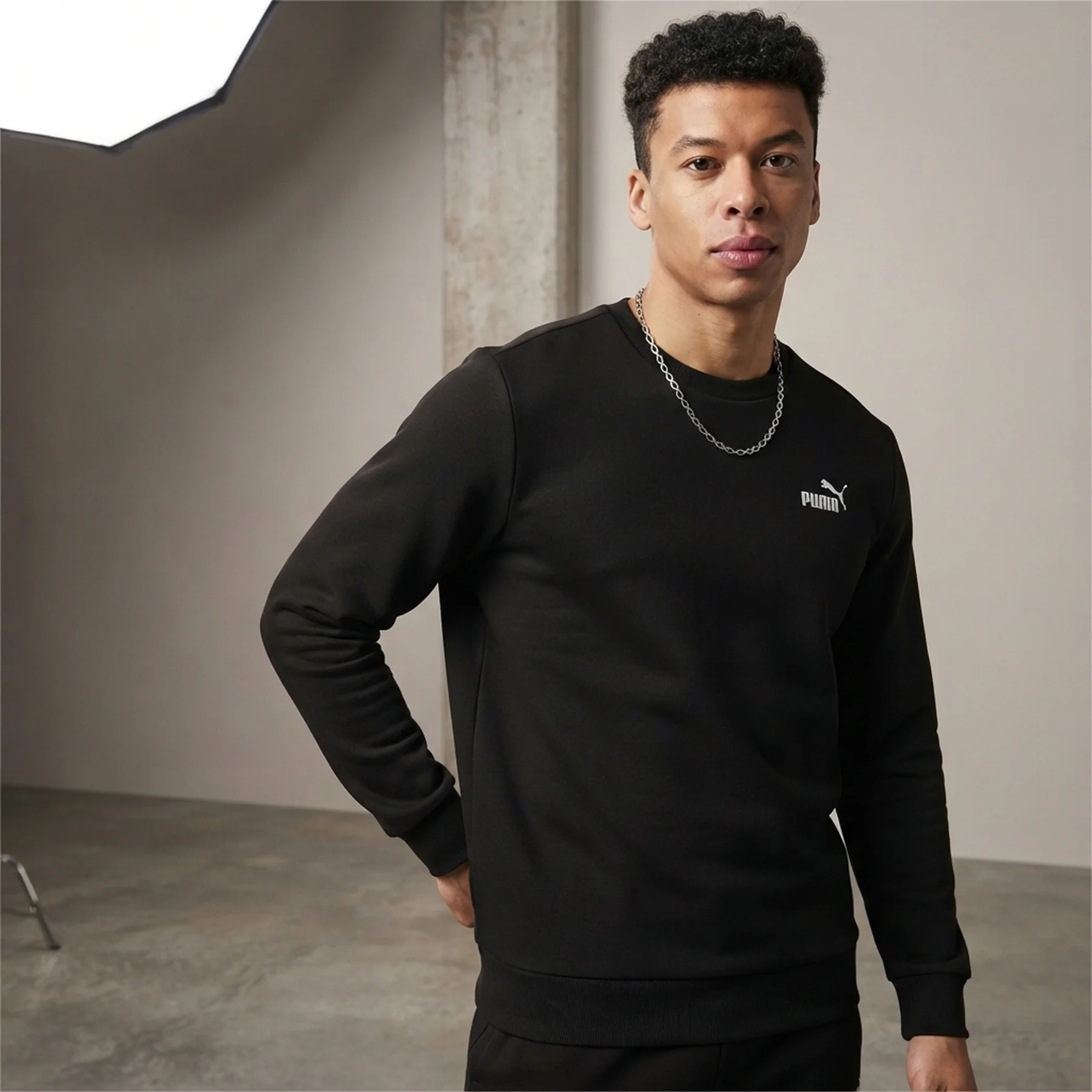 Світшот ESS Small No. 1 Logo Crew 68256201 Puma M Чорний
