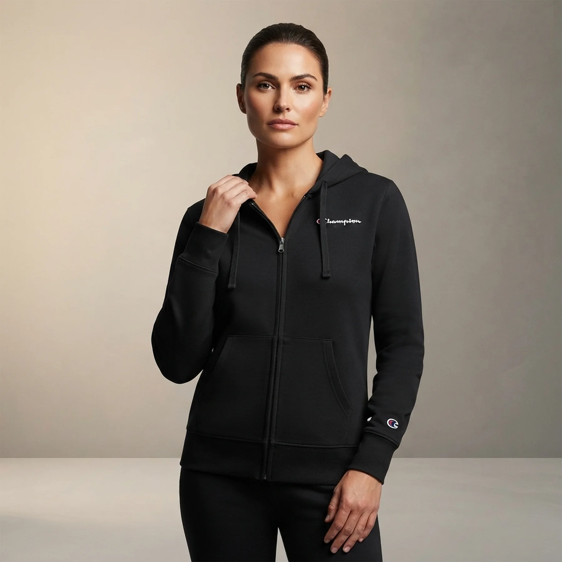 Світшот FULL ZIP HOODIE SWEATSHIRT 117677-KK001 Champion L Чорний