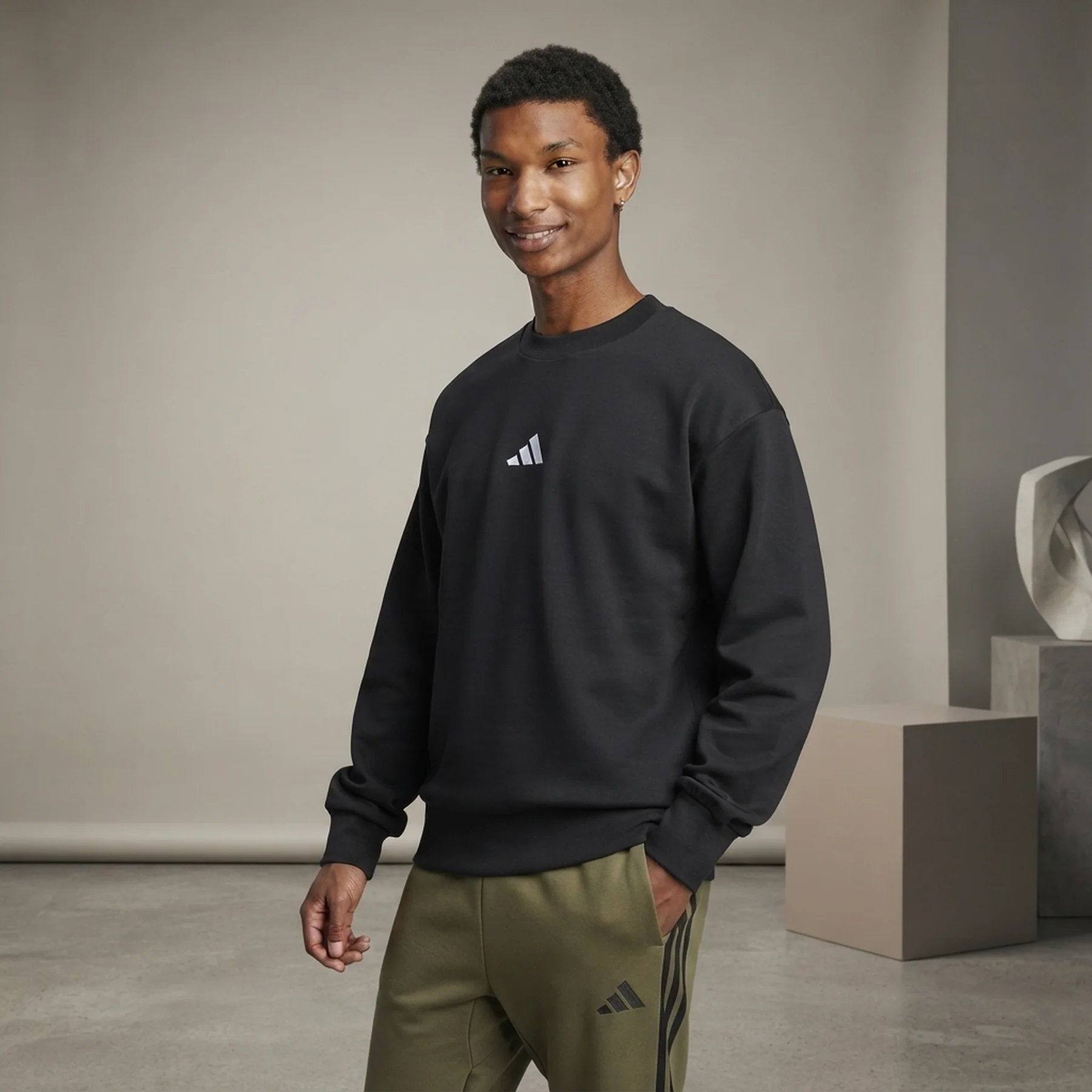 Світшот M FEELCOZY SWT JE3794 Adidas L Чорний