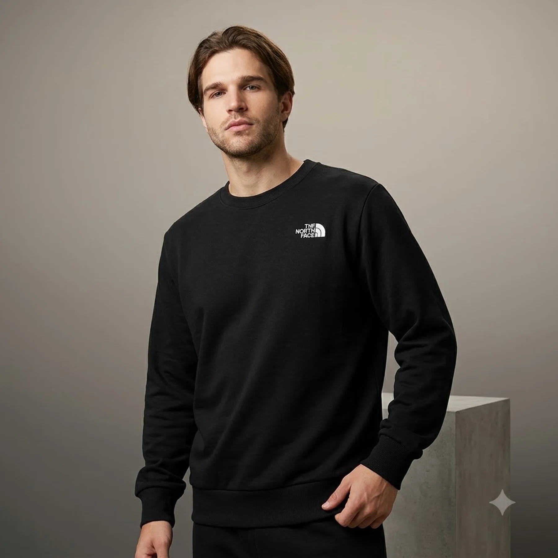 Світшот M SIMPLE DOME CREW TNF 0A89FBJK3 THE NORTH FACE L Чорний