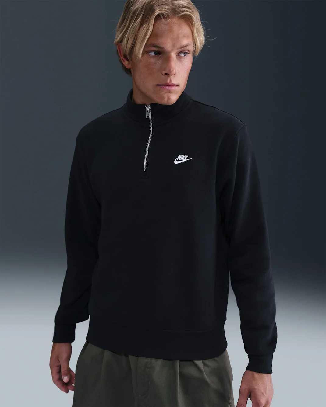 Світшот Nike Club Basket Ball Half-Zip Top Black