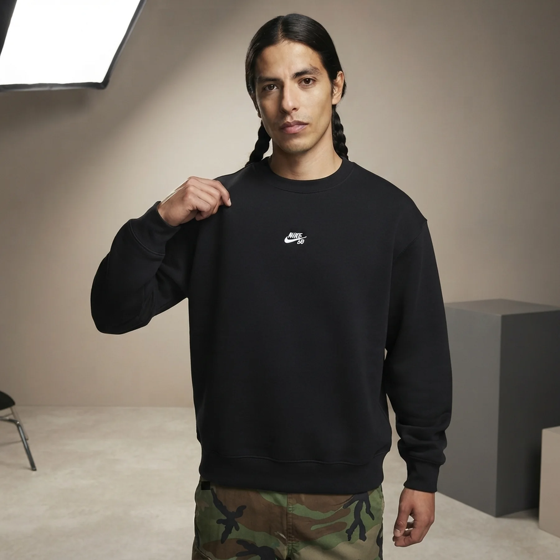 Кофта чоловіча Nike Sb Essentials Logo Swatshirt (FV7353-010)