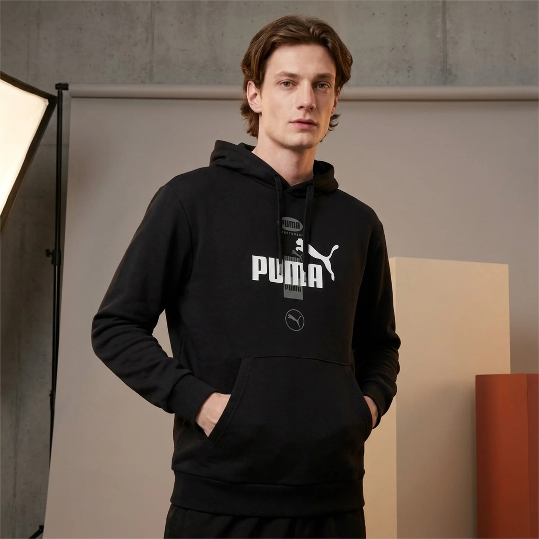 Світшот PUMA POWER Graphic Hoodie 68174101 Puma XS Чорний