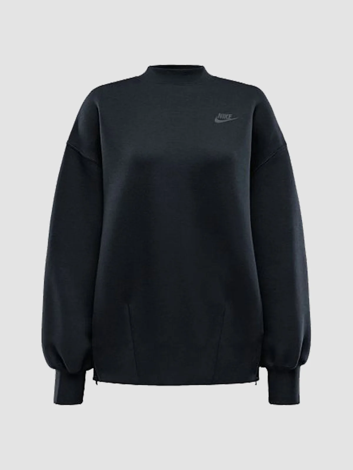 Кофта жіночі Nike Tech Fleece Oversized Crew Sweat Black (FV8041-010)