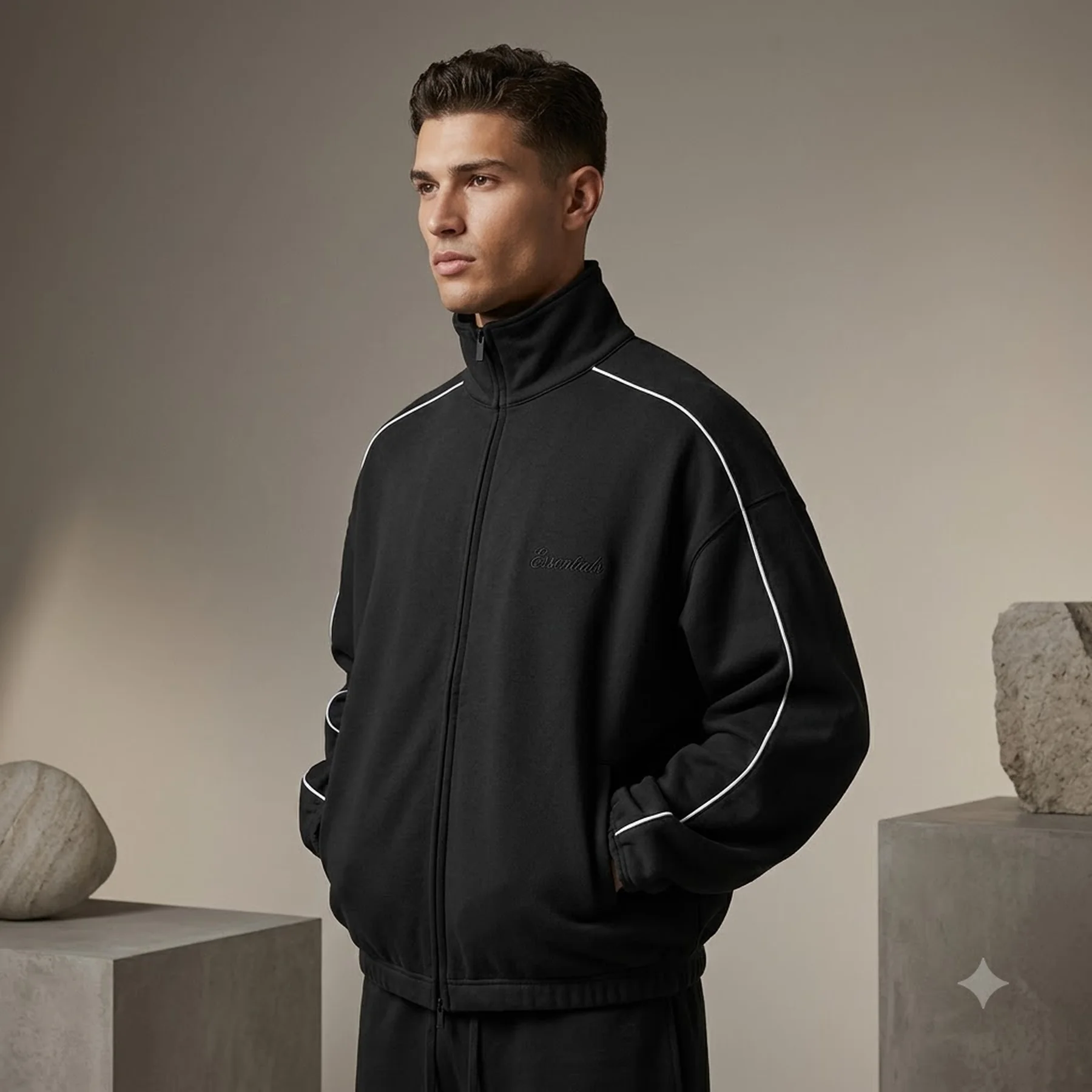 Світшоти Essentials Fear of God Essentials Modern Track Jacket With Piping