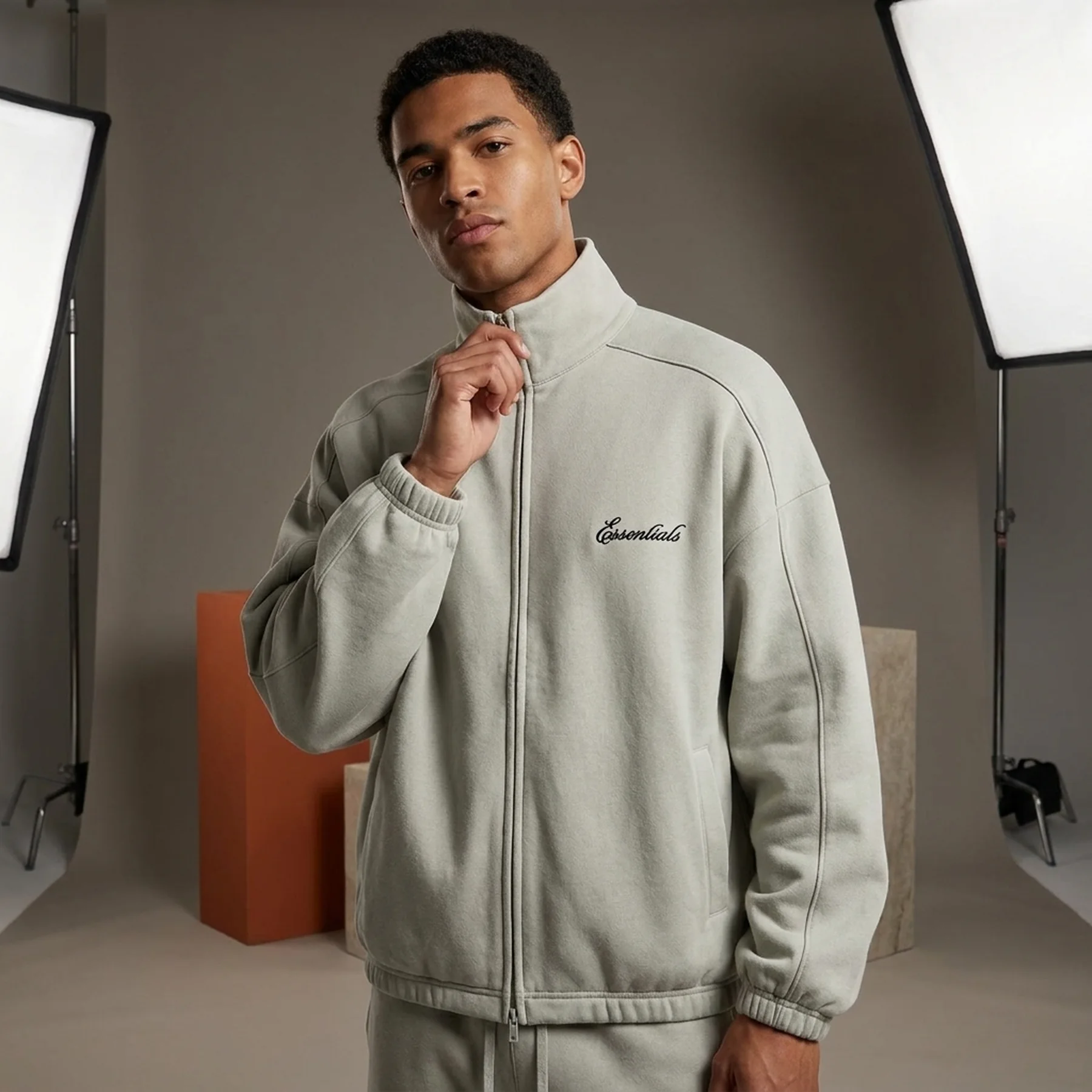 Світшоти Essentials Fear of God Essentials Modern Track Jacket With Piping