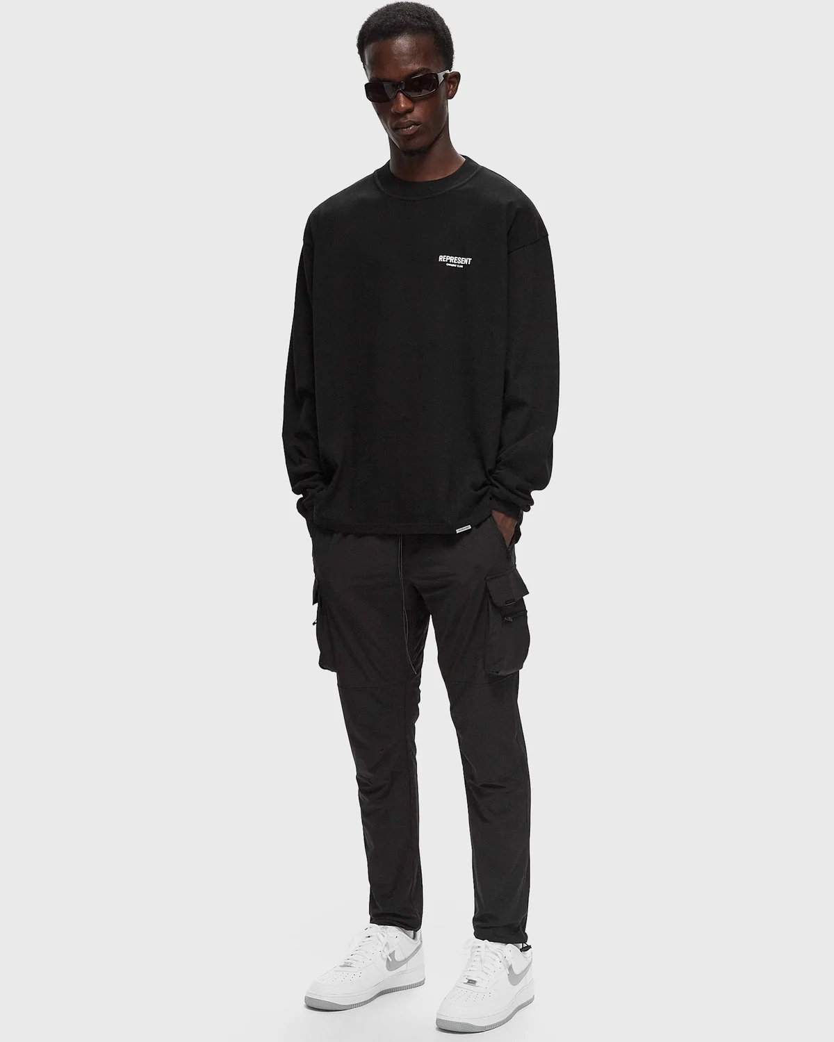 Світшоти Represent Owners Club Long Sleeve T-Shirt - Black Represent