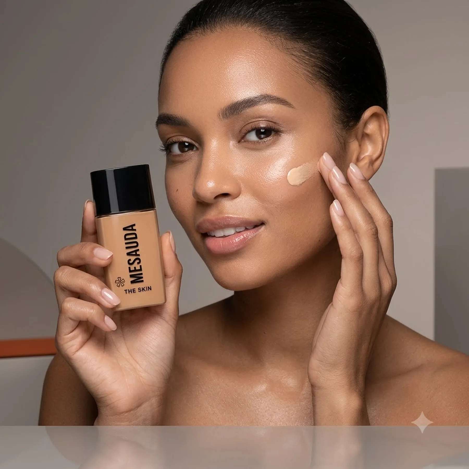 Сияющая увлажняющая тональная основа MESAUDA The Skin SPF 15 30 мл W15