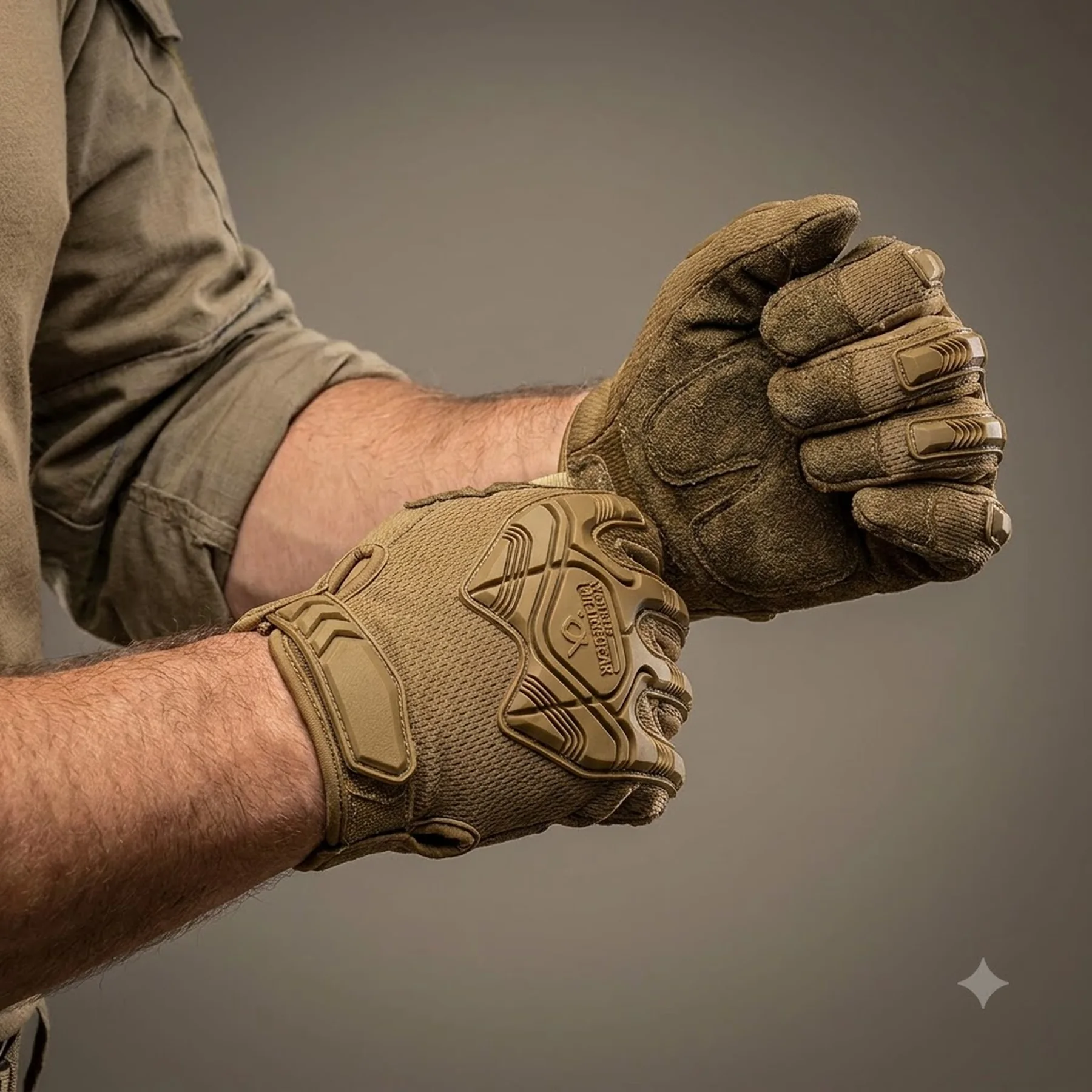 Тактические перчатки противоударные Venture Gear Tactical VGTG40 Heavy-Duty Impact Operator, песочные, размер 2XL (11)