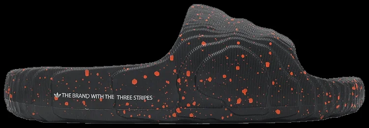 Тапки Adidas Adilette 22 Slide 'Black Orange Speckled'
