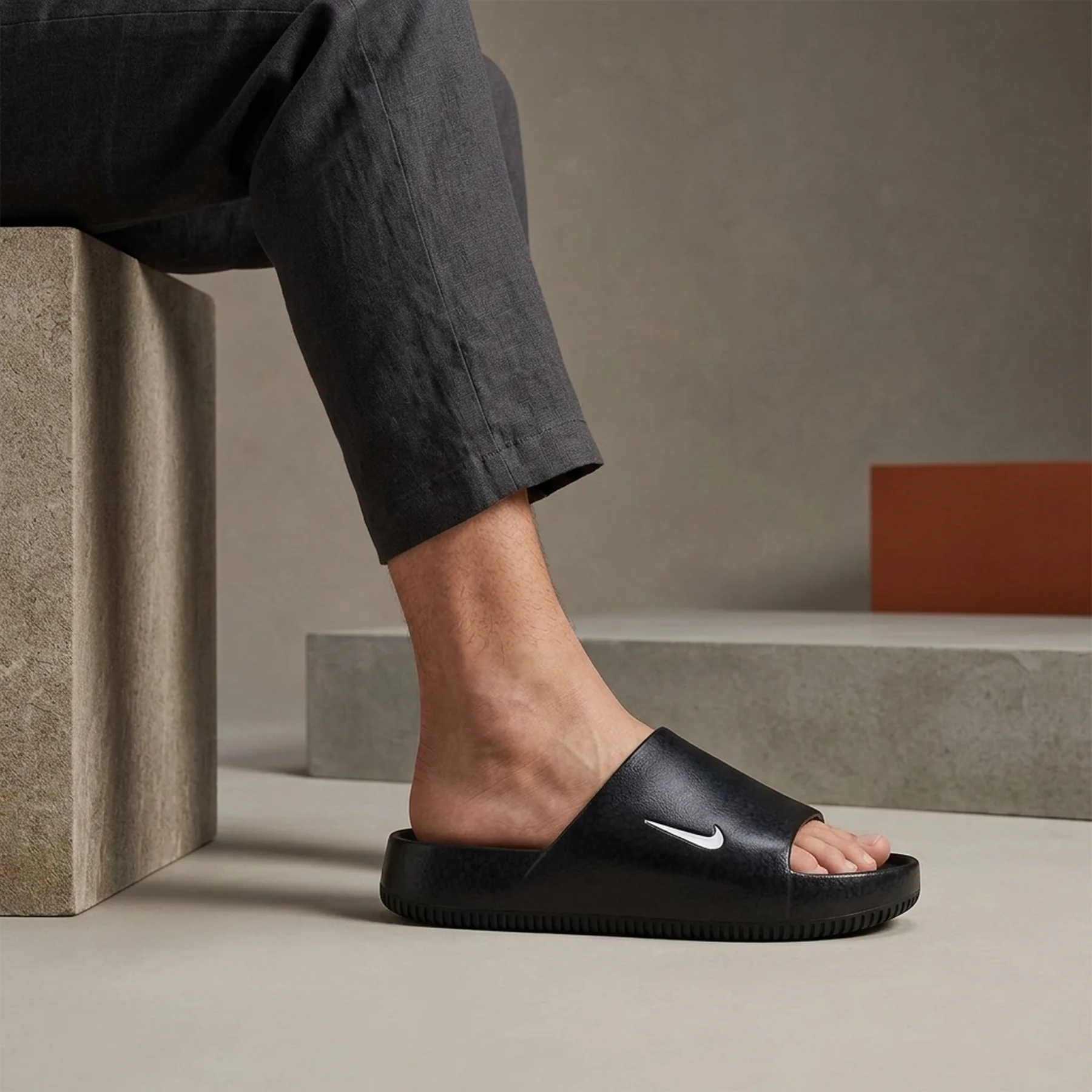 Тапочки чоловічі Nike Calm Slide Black (HF1067-002)