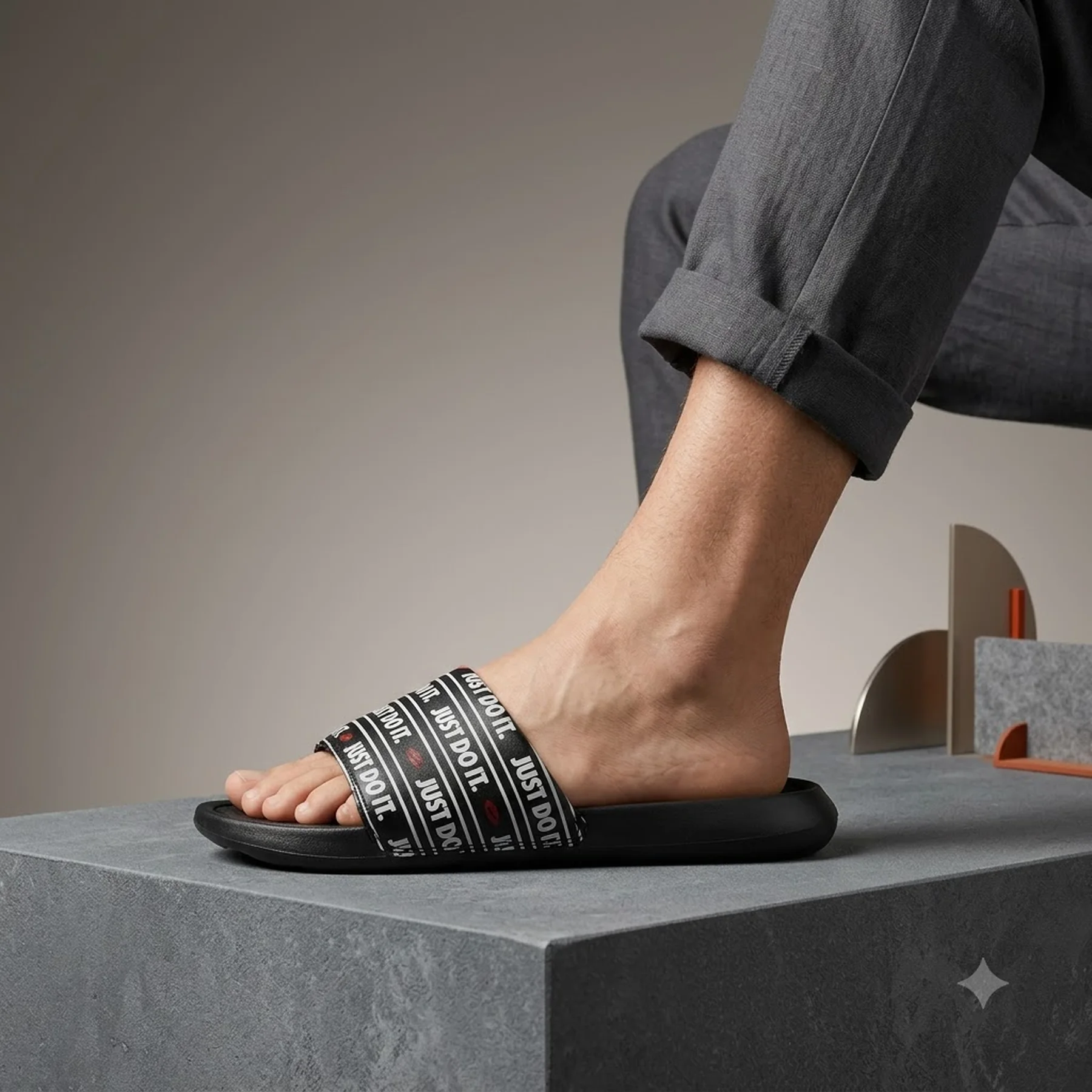 Тапочки чоловічі Nike Victori One Slide Print Black (CN9678-015)