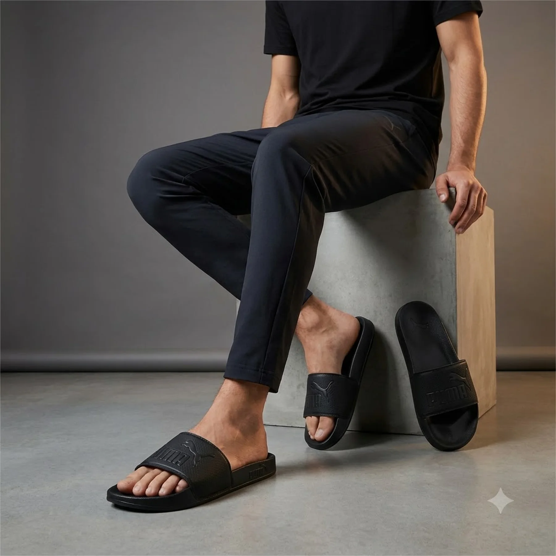 Тапочки чоловічі Puma Leadcat 2.0 Black (384139-03)