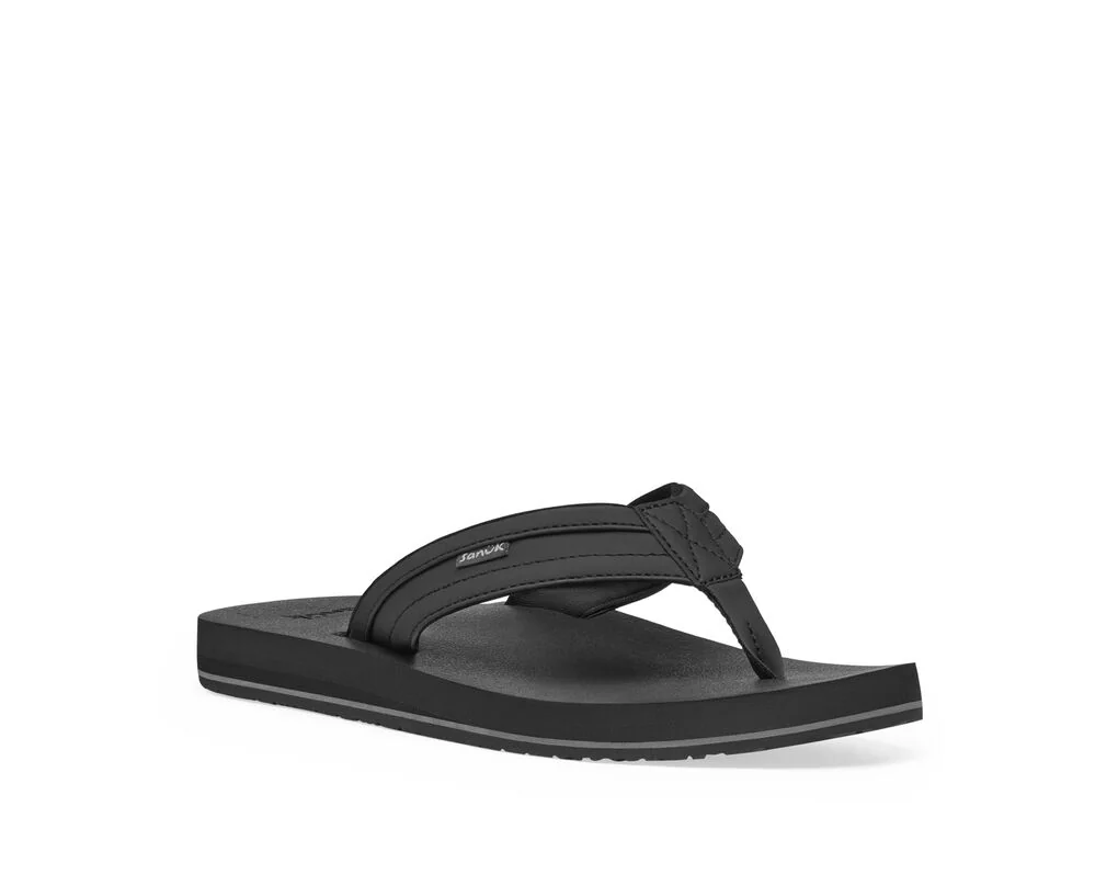 Тапочки чоловічі Sanuk Ziggy Soft Top Flip Flop Men's- Black