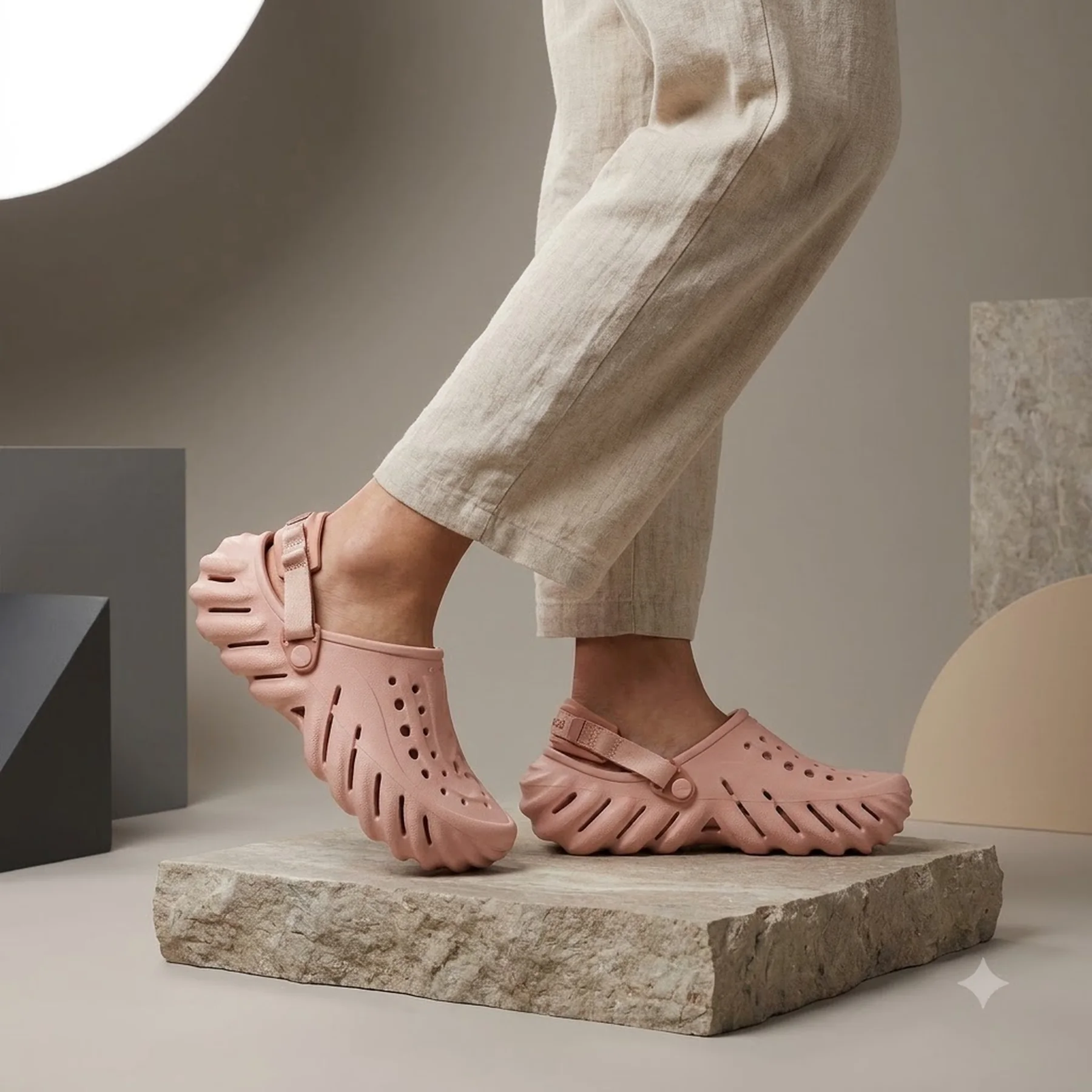 Тапочки унісекс Crocs Echo Clog Pkc (207937-6TY)
