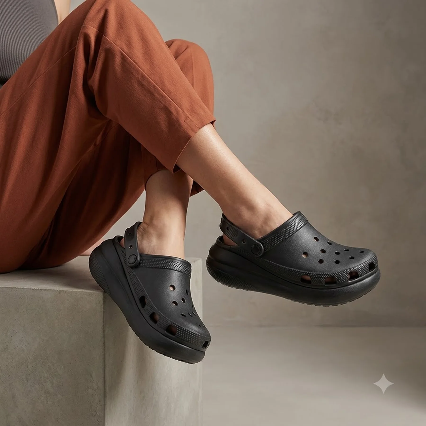 Тапочки жіночі Crocs Crush Clog Blk (207521-001)