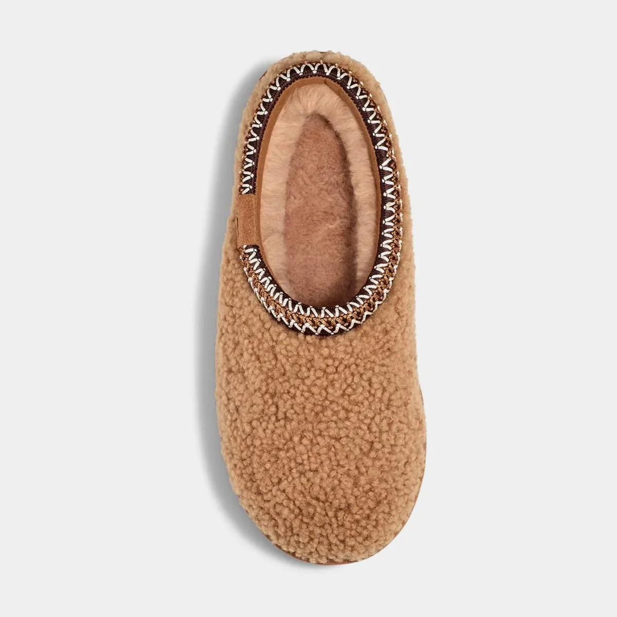 Тапочки жіночі UGG Tasman Maxi Curly Chestnut