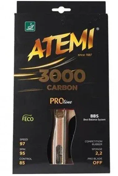 Ракетка для настільного тенісу Atemi 3000 PRO Carbon ECO-Line