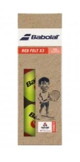 Тенісний м'яч Babolat Red Felt Paper Pack 3 Ball Yellow (501108-113)