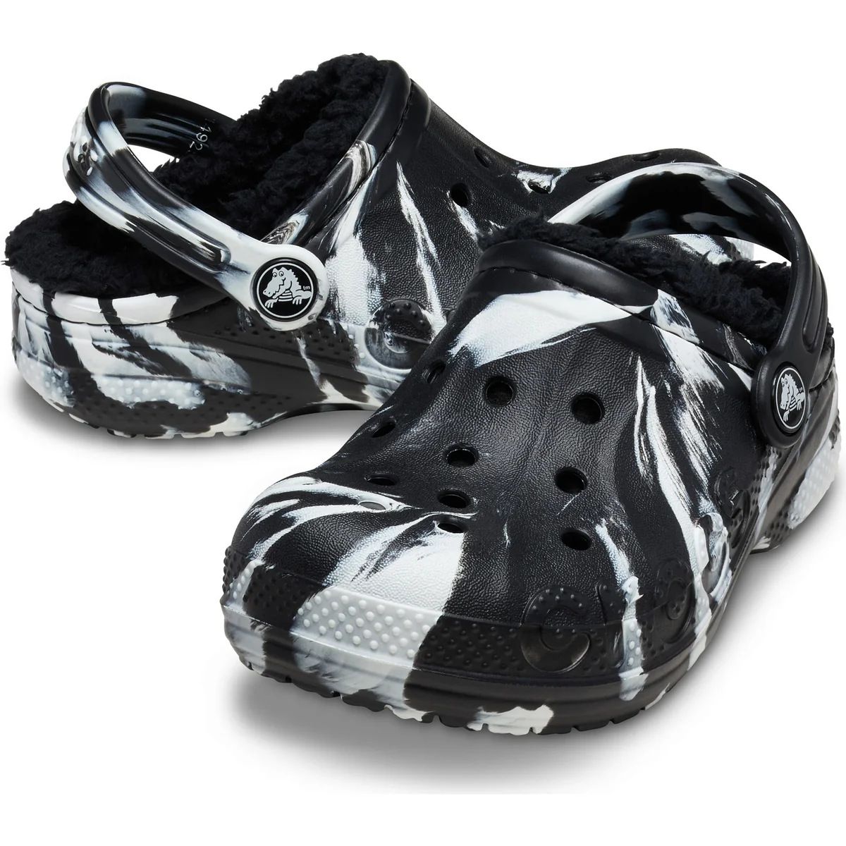 Теплі дитячі клоги Crocs сабо з хутром 27-28