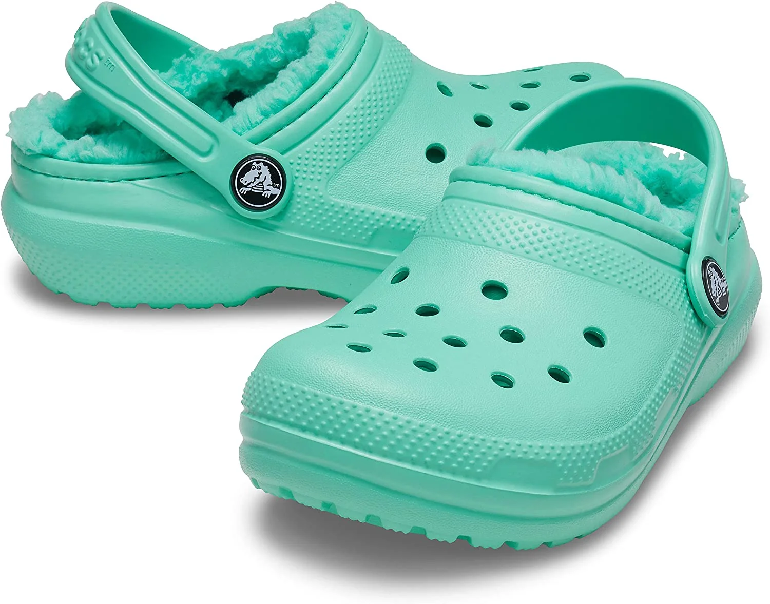 Теплі дитячі клоги Crocs сабо з хутром оригінал