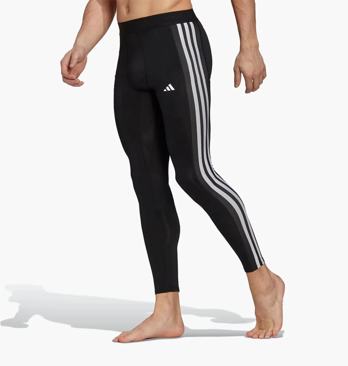 Термобілизна чоловіча Adidas Techfit 3-Stripes Training Long Tights Black (HD3530)