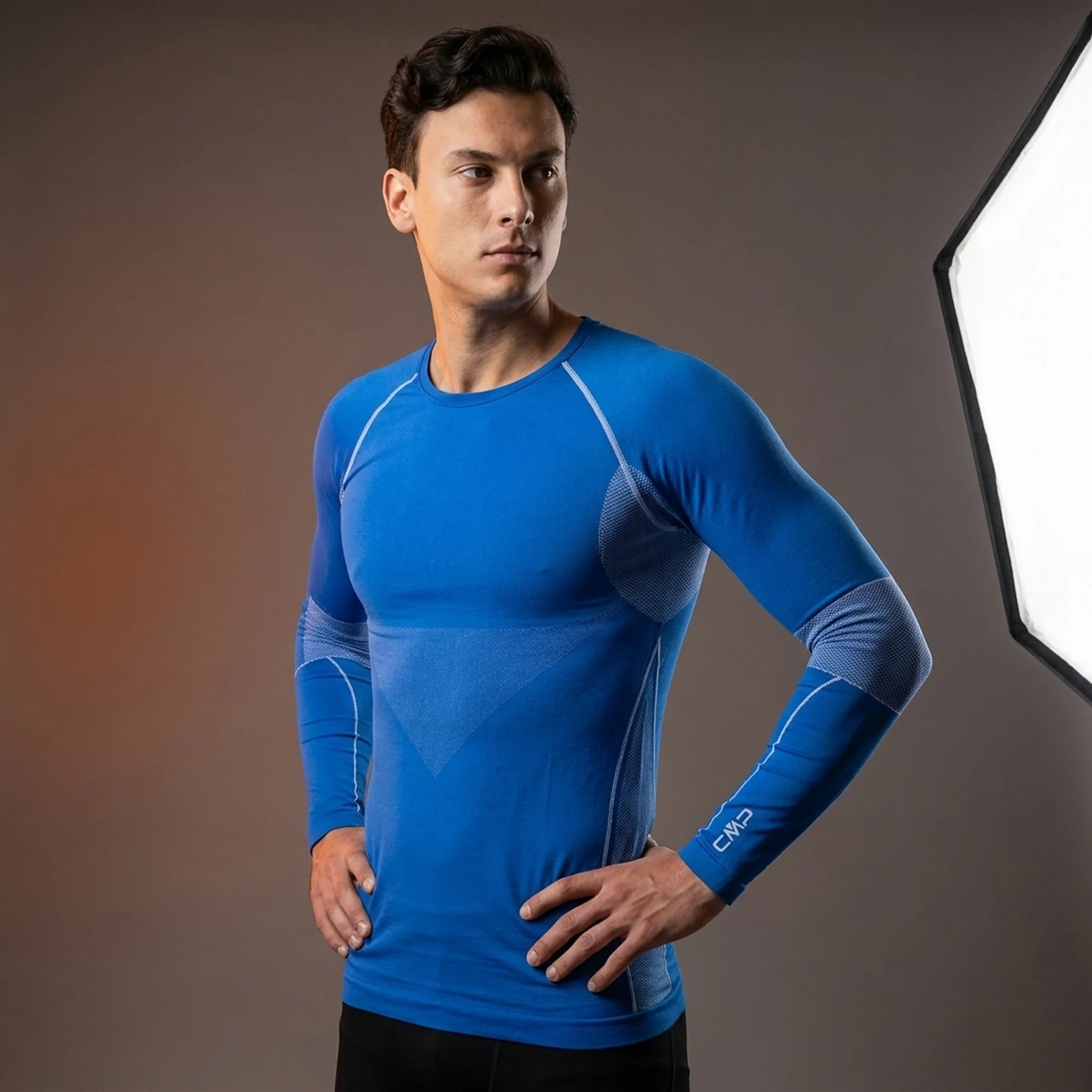 Термобілизна чоловіча Cmp Seamless Sweat Blue (3Y97800-N913)