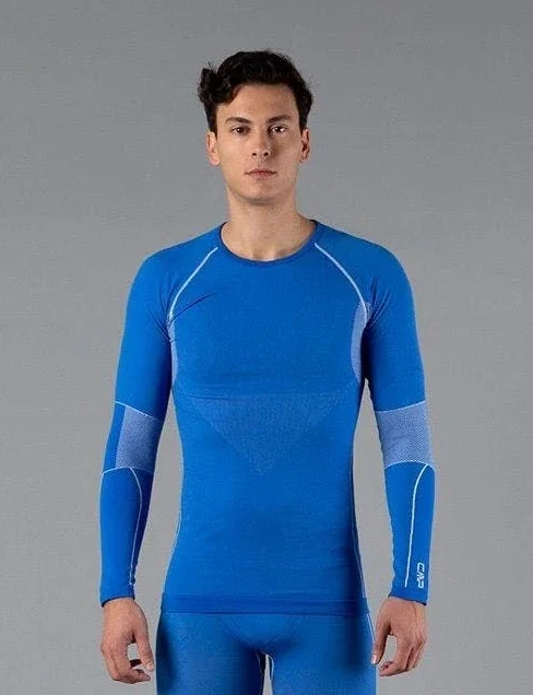 Термобілизна чоловіча Cmp Seamless Sweat Blue (3Y97800-N913)