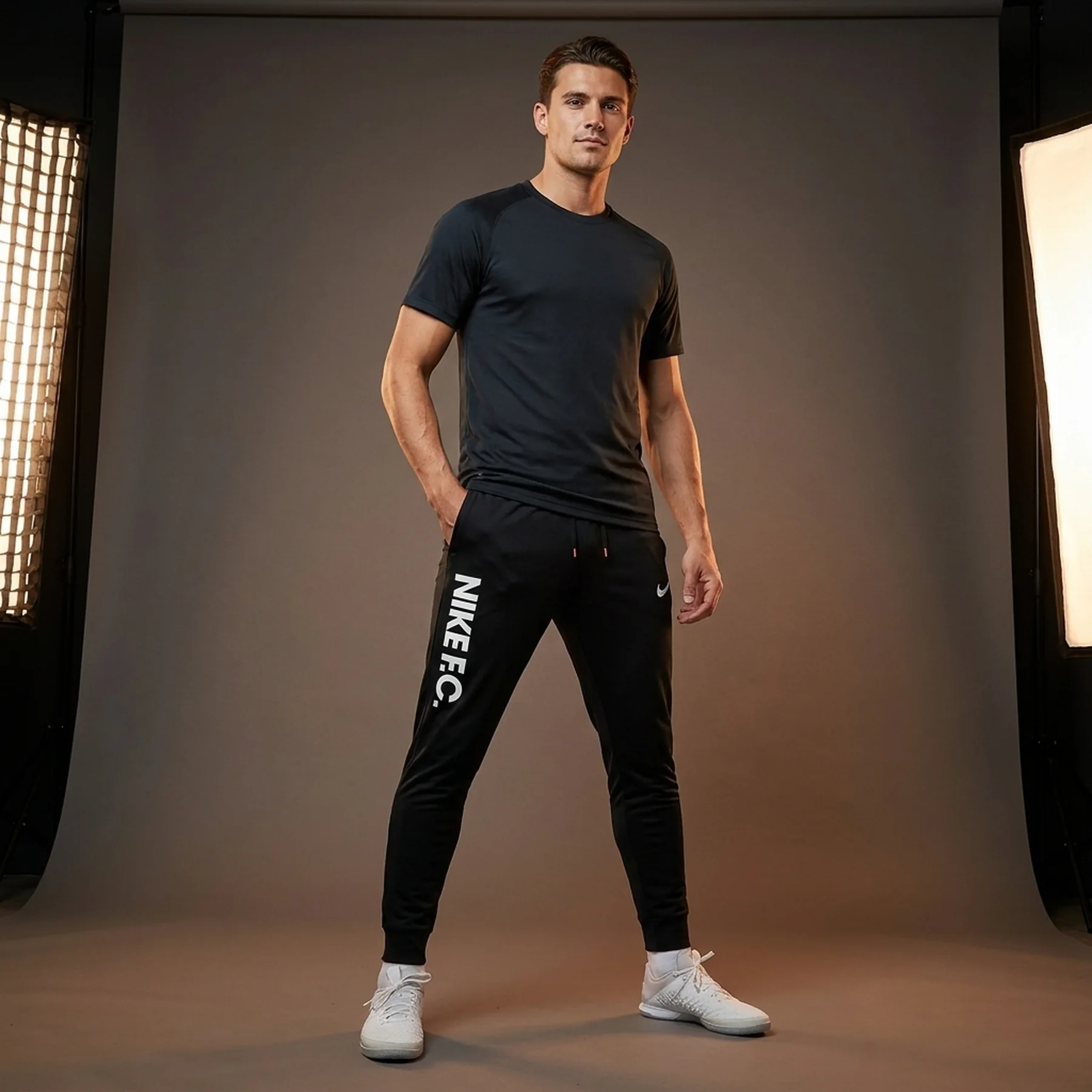 Термобілизна чоловіча Nike F.C. Dri-Fit Knit Soccer Pants Black (DC9016-010)