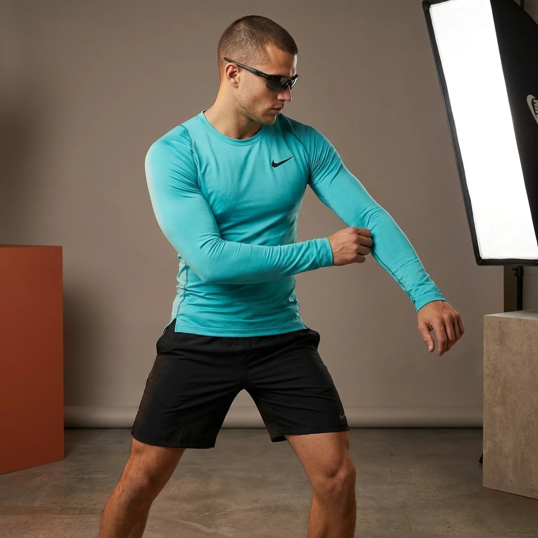 Термобілизна чоловіча Nike Pro Dri-Fit Turquoise (FB7919-345)