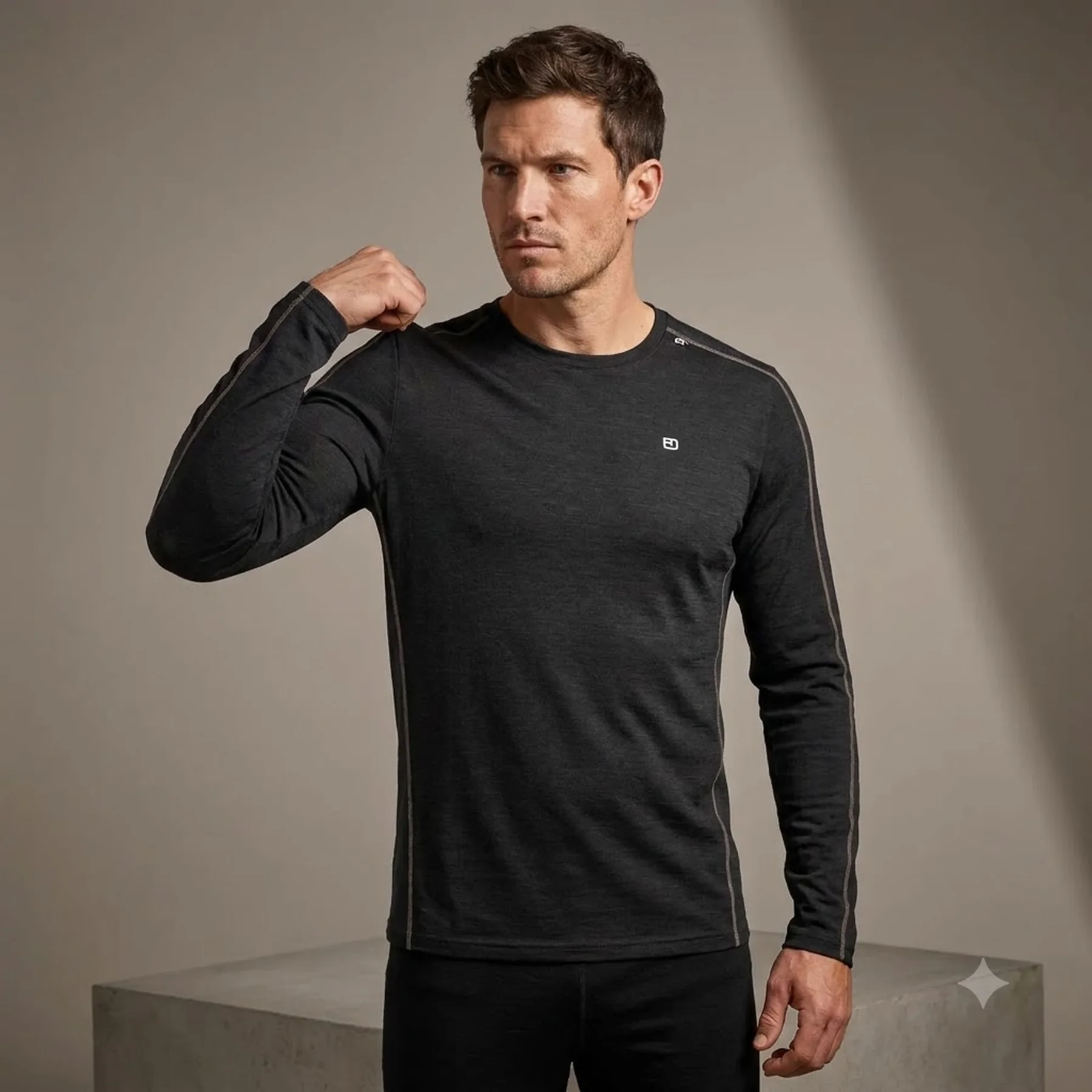Термофутболка Ortovox 185 Rock'n'Wool Long Sleeve Mns