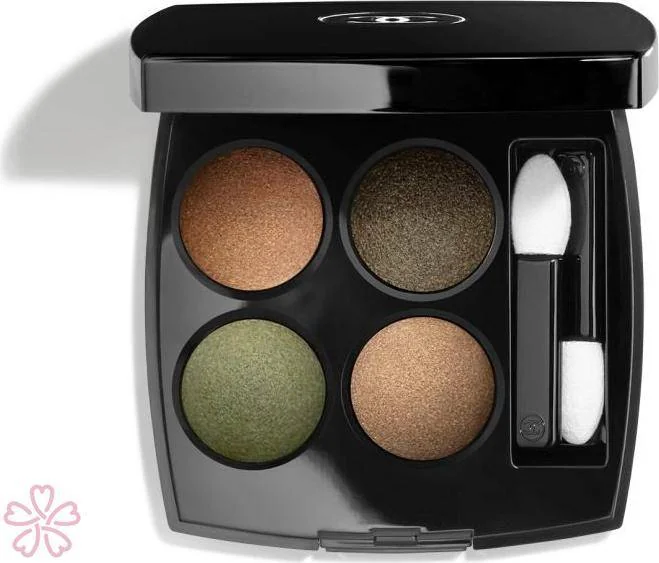 Тени для век - Множество эффектов CHANEL Les 4 Ombres 2 г 318 Blurry Green