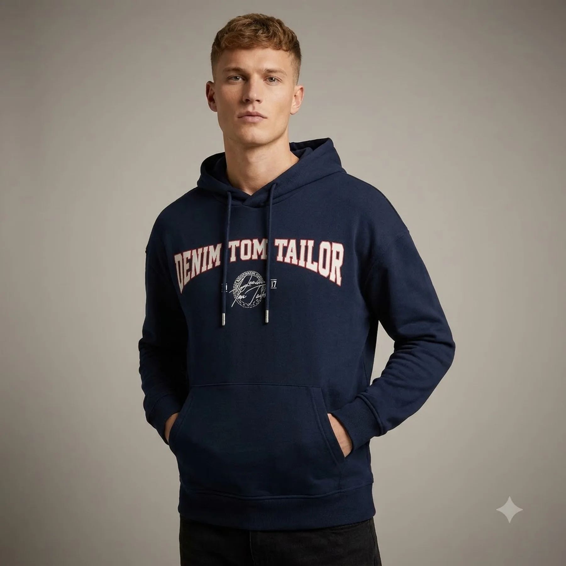 Толстовка 1039497ХХ10668 Tom Tailor XXL Темно-синій