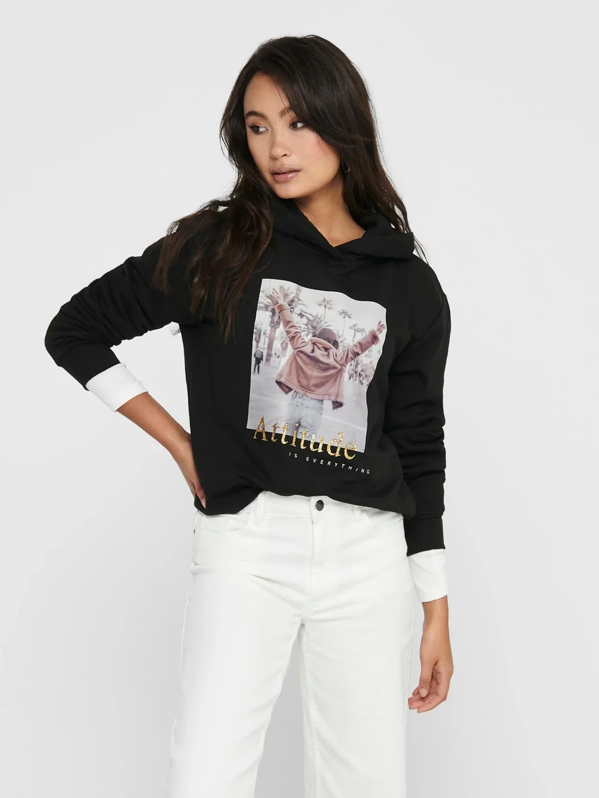 Толстовка 15216381 Black ONLY L Чорний