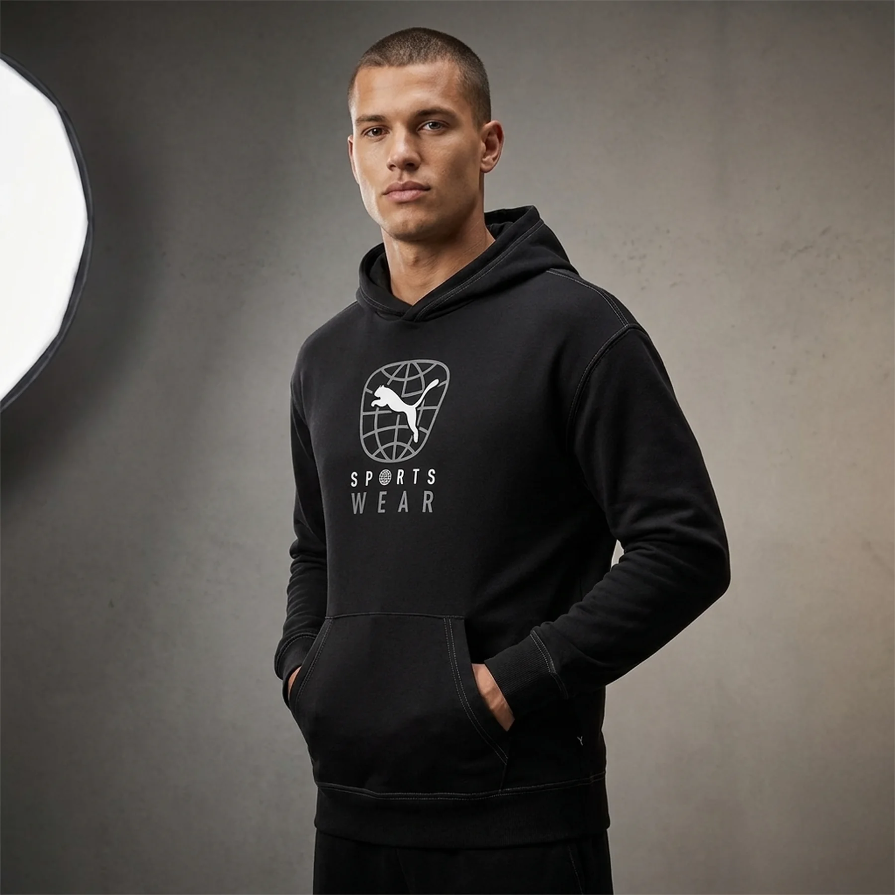 Толстовка BETTER SPORTSWEAR Hoodie 67900201 Puma S Чорний