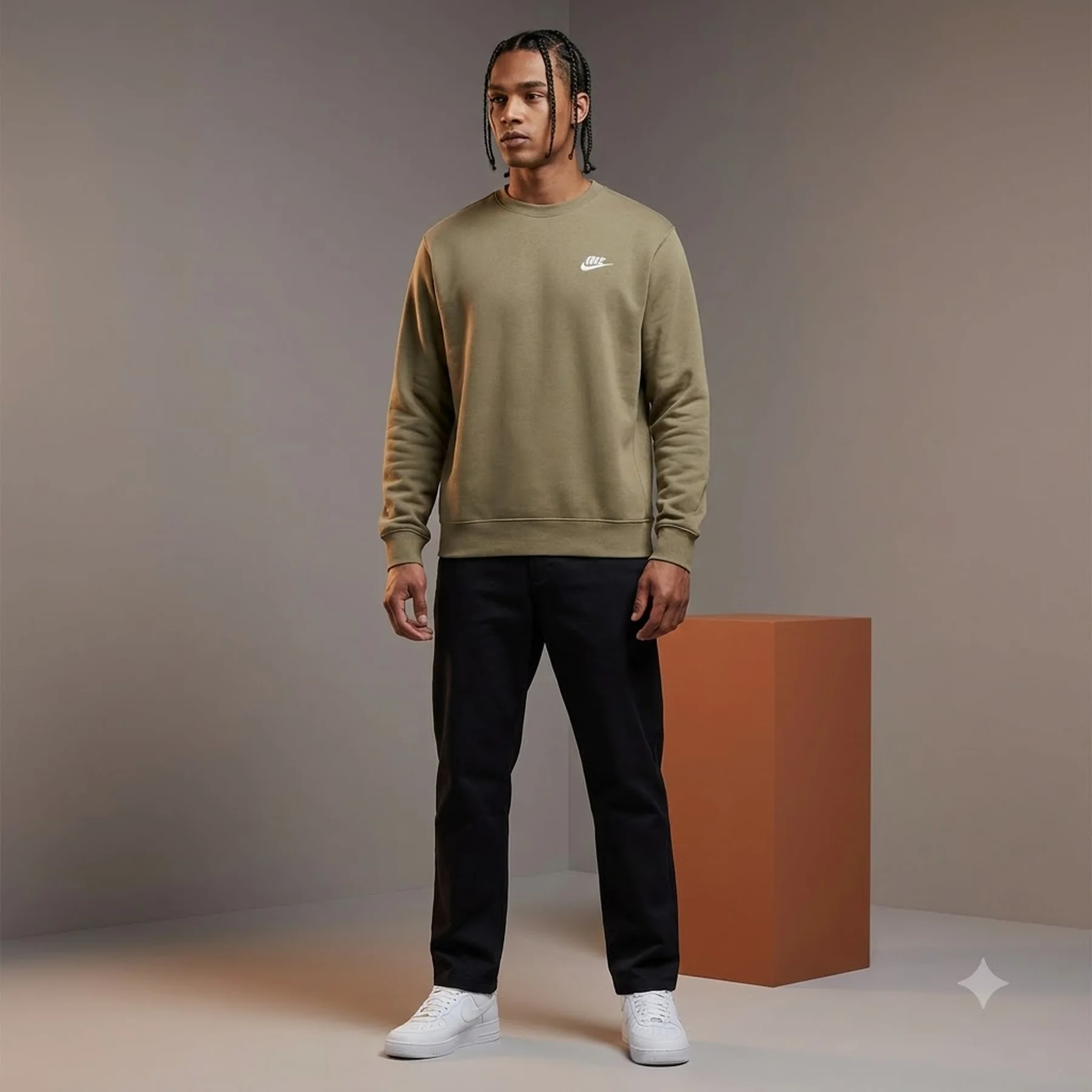 Толстовка чоловіча NIKE M NK CLUB BB CREW FN3886-297