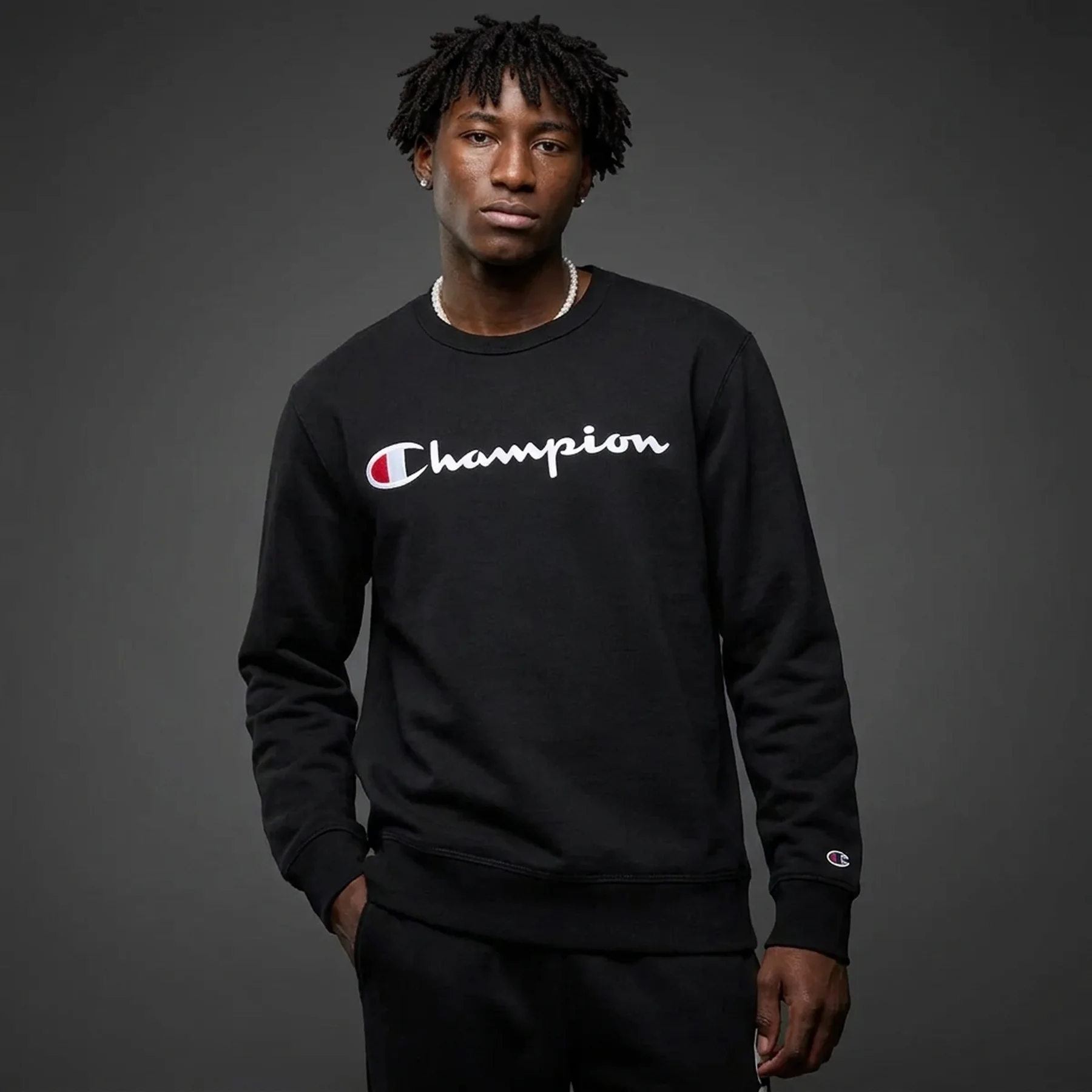 Толстовка CREWNECK SWEATSHIRT 220254-KK001 Champion XL Чорний