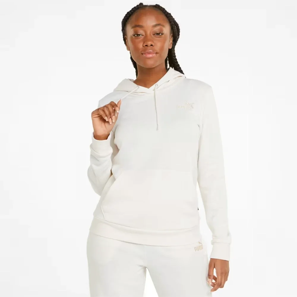 Толстовка ESS+ Embroidery Hoodie 84833299 Puma XS Білий
