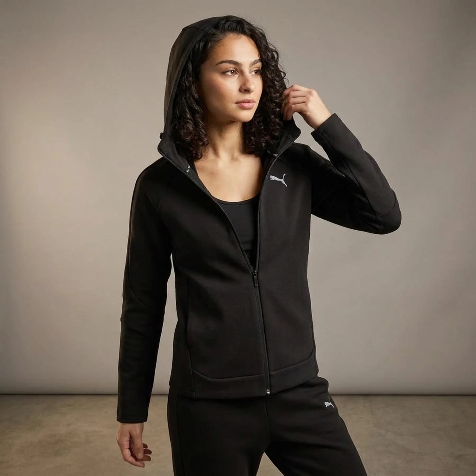 Толстовка EVOSTRIPE Full-Zip Hoodie 68505001 Puma L Чорний